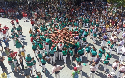 Els camises verdes han completat la Diada amb un 7d7 i un 5d7 | Pere Gallifa